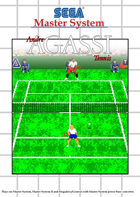 Andre Agassi Tennis — box-2D (SS)