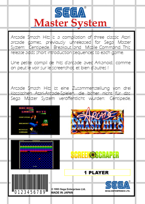 Arcade Smash Hits — box-2D-back (SS)