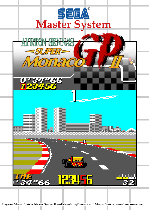 Ayrton Senna's Super Monaco Gp 2 — box-2D (SS)