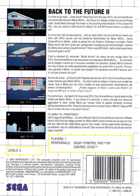 Back To The Future Part 2 — box-2D-back (EU)