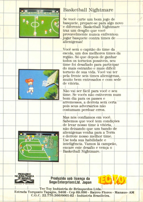 Basketball Nightmare — box-2D-back (BR)