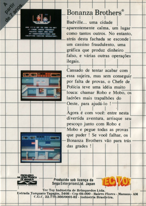 Bonanza Bros. — box-2D-back (BR)