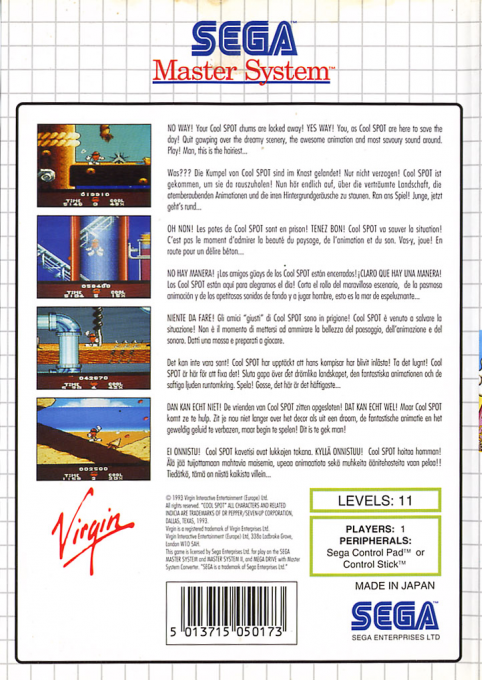 Cool Spot — box-2D-back (EU)