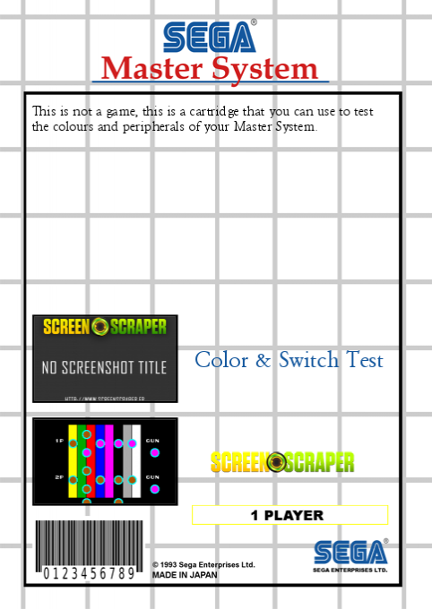Sega Tween 3D — box-2D-back (SS)