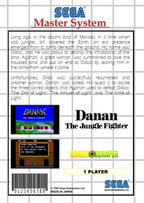 Danan The Jungle Fighter — box-2D-back (SS)
