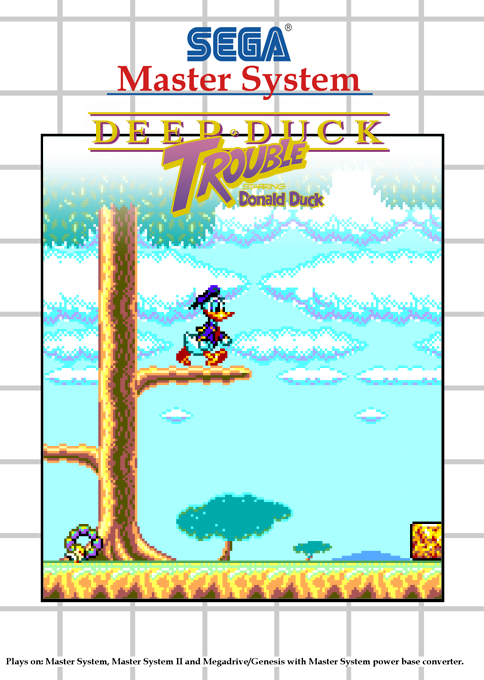 Deep Duck Trouble Starring Donald Duck — box-2D (SS)