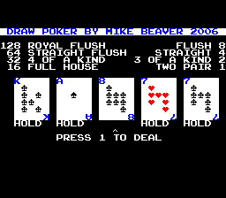 Draw Poker — ss (WOR)