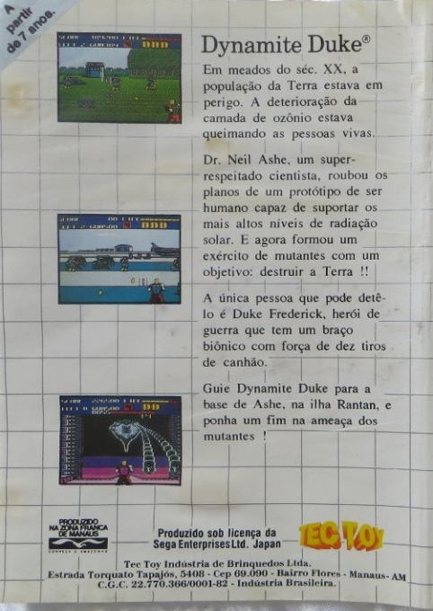 Dynamite Duke — box-2D-back (BR)