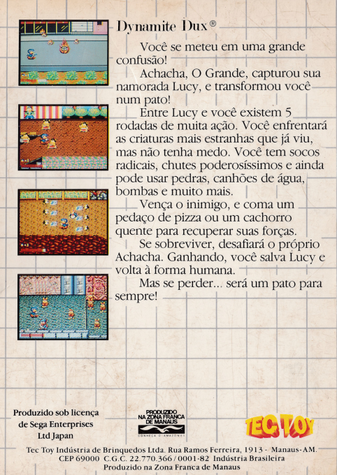 Dynamite Düx — box-2D-back (BR)
