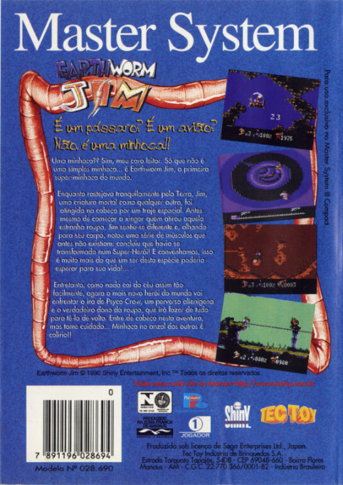 Earthworm Jim — box-2D-back (BR)
