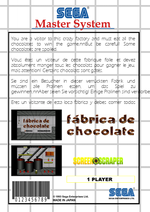 Fabrica de Chocolate — box-2D-back (SS)