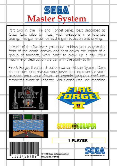Fire And Forget 2 — box-2D-back (SS)