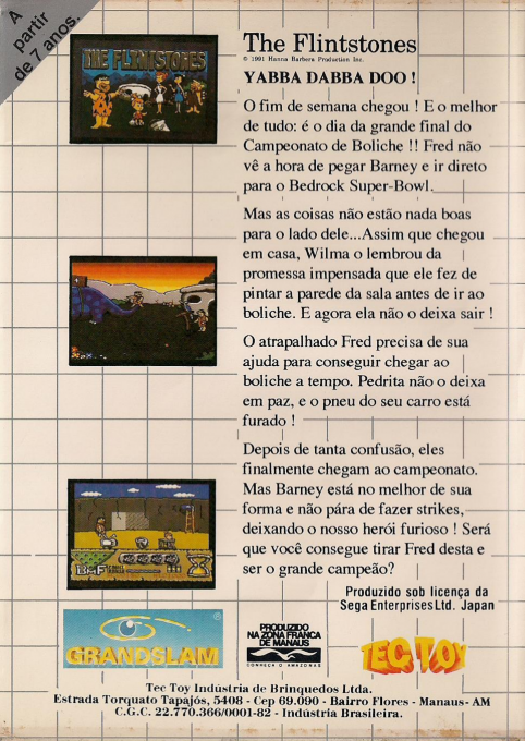 Flintstones, The — box-2D-back (BR)