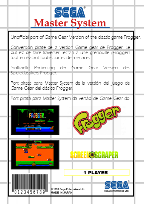 Frogger — box-2D-back (SS)