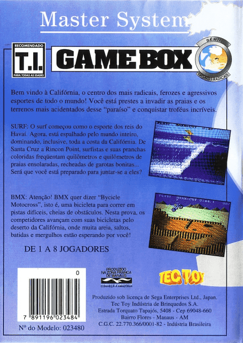 Game Box Serie Esportes Radicais — box-2D-back (BR)