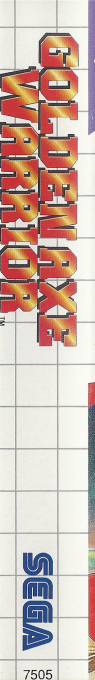 Golden Axe Warrior — box-2D-side (US)