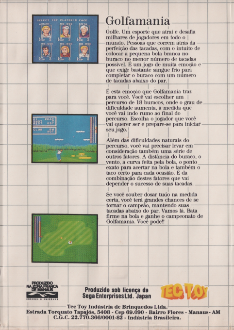 Golfamania — box-2D-back (BR)