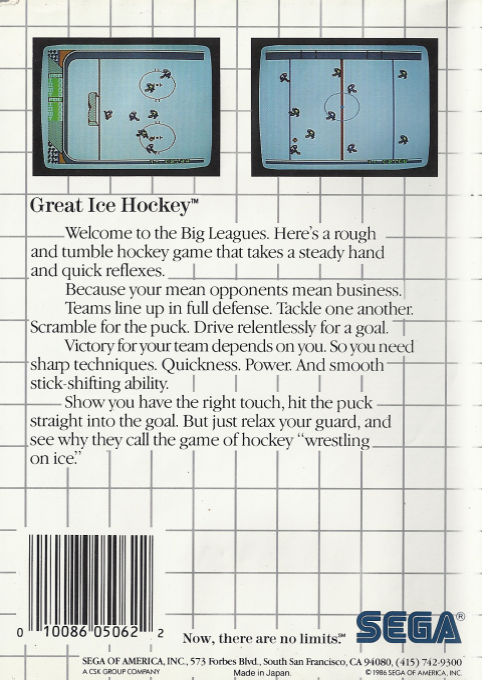 Great Ice Hockey — box-2D-back (US)