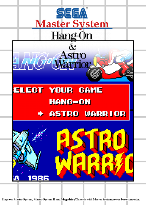 Hang-on And Astro Warrior — box-2D (SS)