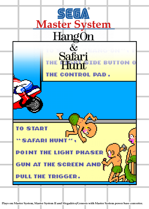 Hang On And Safari Hunt — box-2D (SS)