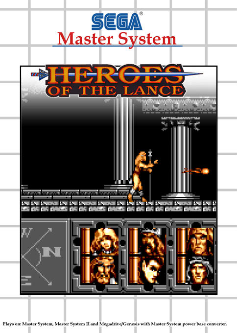 Heroes Of The Lance — box-2D (SS)