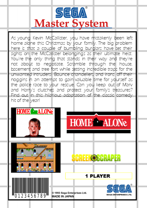 Home Alone — box-2D-back (SS)