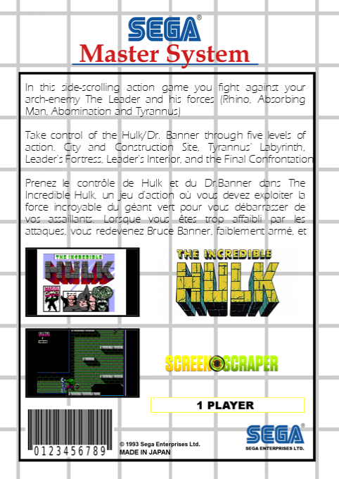 Incredible Hulk, The — box-2D-back (SS)