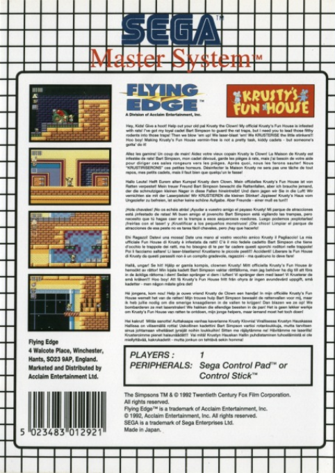 Krusty's Fun House — box-2D-back (EU)