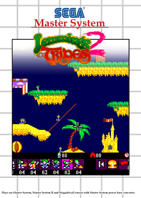 Lemmings 2 - The Tribes — box-2D (SS)
