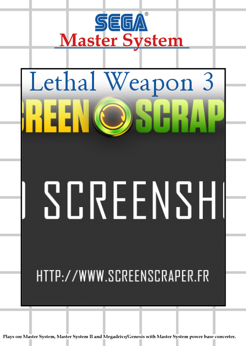 ZZZ(notgame):Lethal Weapon 3 box art
