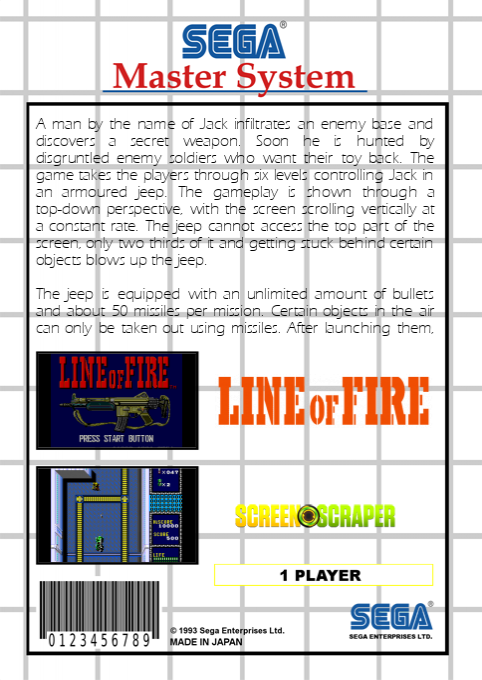 Line Of Fire — box-2D-back (SS)