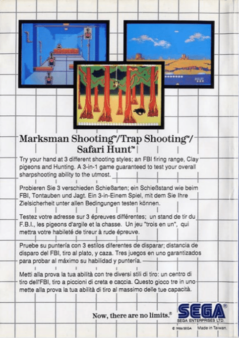 Marksman Shooting + Trap Shooting + Safari Hunt — box-2D-back (EU)