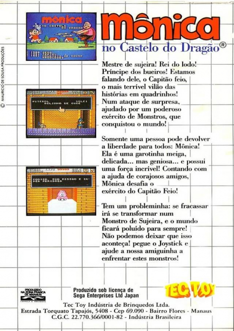 Mônica No Castelo Do Dragão — box-2D-back (BR)
