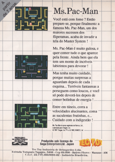 Ms. Pac-man — box-2D-back (BR)