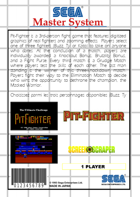 Pit-fighter — box-2D-back (SS)