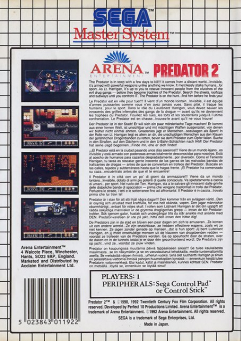 Predator 2 — box-2D-back (EU)