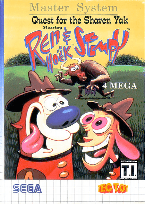 Quest For The Shaven Yak Starring Ren Hoek And Stimpy box art
