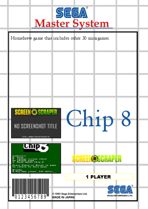 SMS Chip-8 Interpreter — box-2D-back (SS)