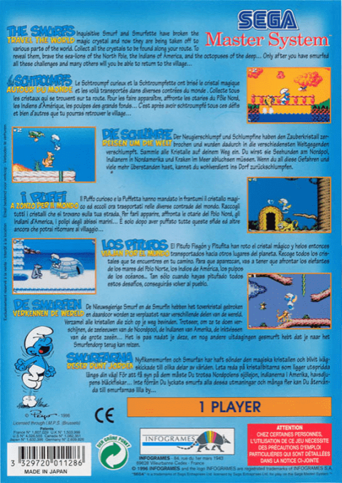 Schtroumpfs Autour Du Monde, Les — box-2D-back (EU)