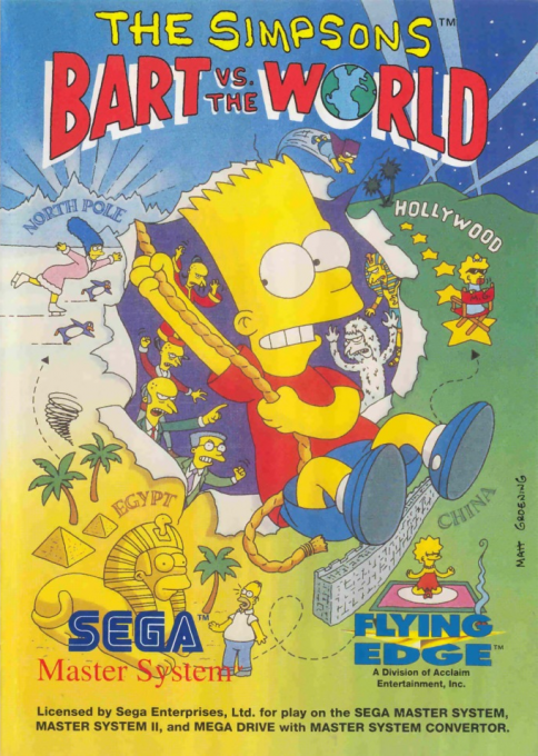 Simpsons - Bart Vs The World, The box art