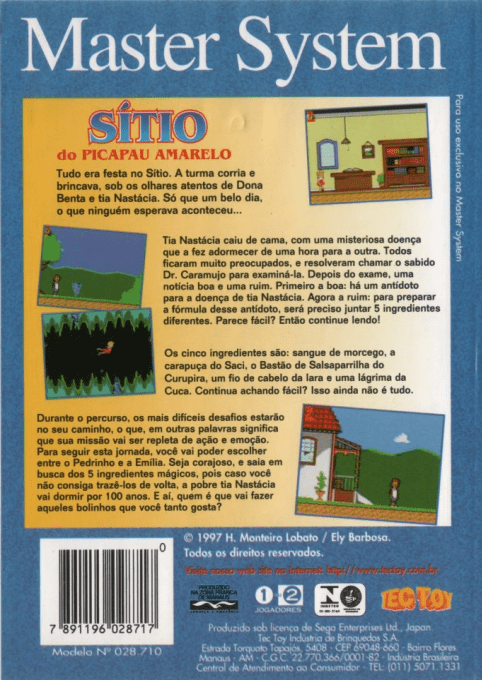 Sítio Do Picapau Amarelo — box-2D-back (BR)
