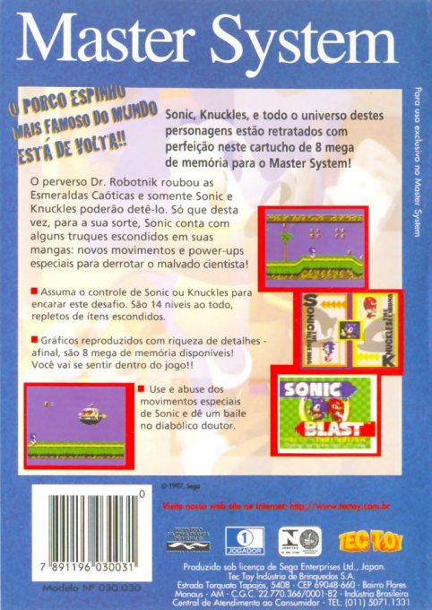 Sonic Blast — box-2D-back (EU)