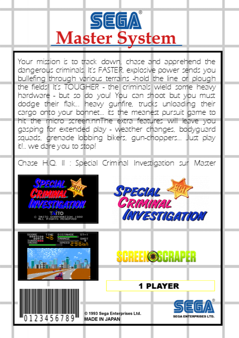 Special Criminal Investigation — box-2D-back (SS)