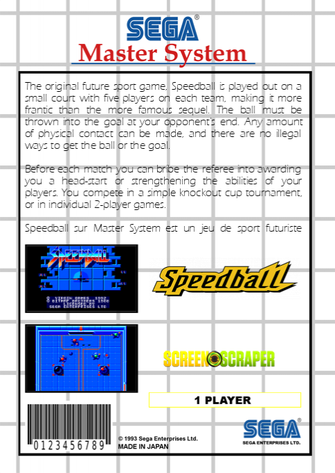 Speedball — box-2D-back (SS)