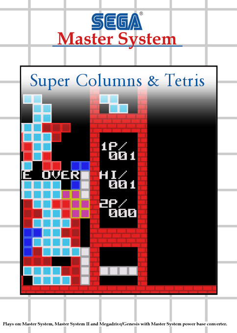 Super Columns And Tetris box art