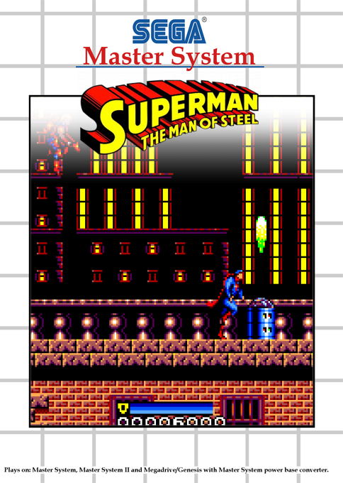 Superman - The Man Of Steel — box-2D (SS)