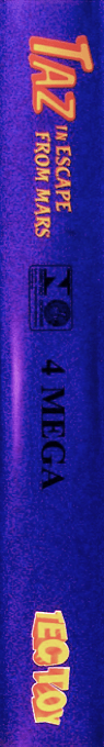 Taz In Escape From Mars — box-2D-side (BR)