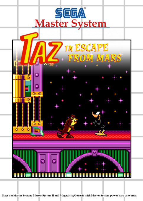 Taz In Escape From Mars — box-2D (SS)