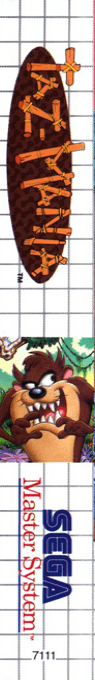 Taz-mania — box-2D-side (EU)