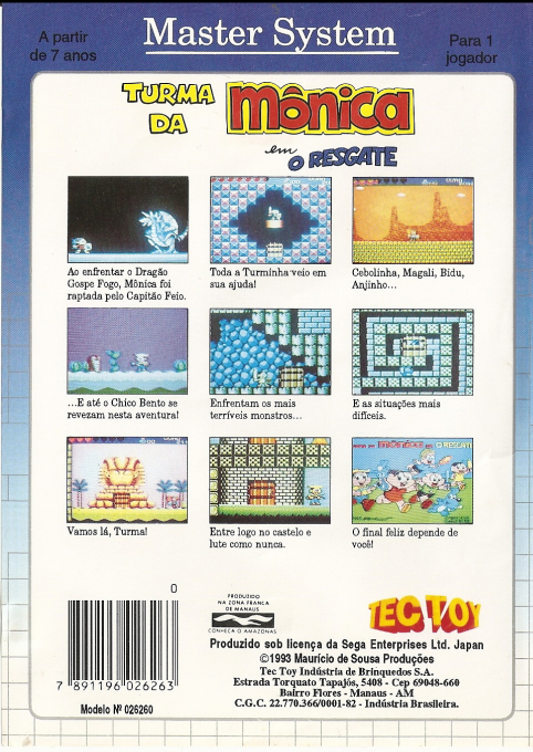 Turma Da Mônica Em - O Resgate — box-2D-back (BR)